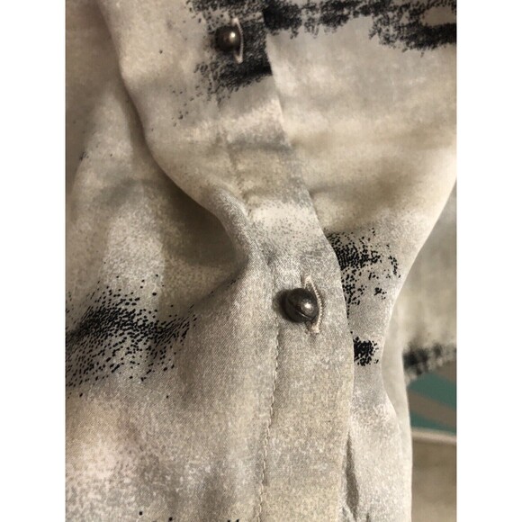 chico's women's sz 3 ( L 16-18 ) blouse buttons print casual dress shirt 307 - Picture 5 of 11